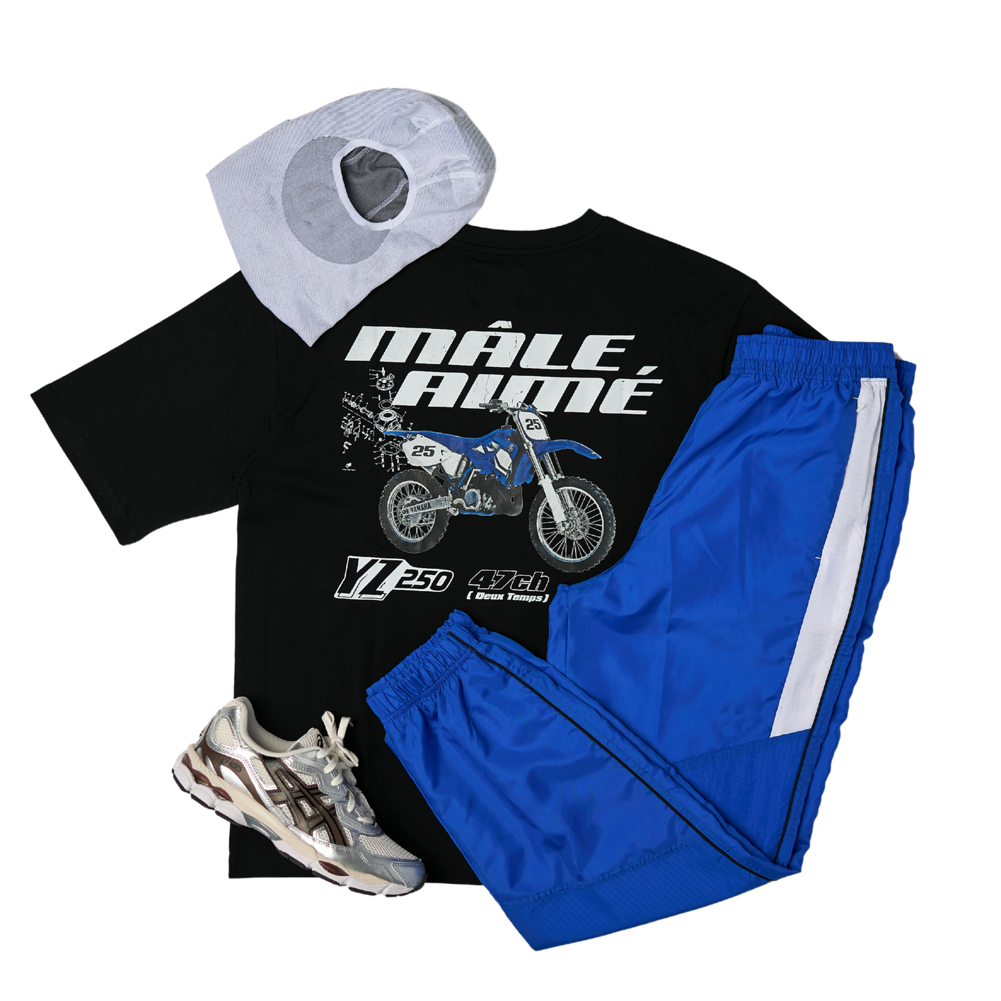 T-SHIRT OVERSIZE MALE AIME YZ NOIR