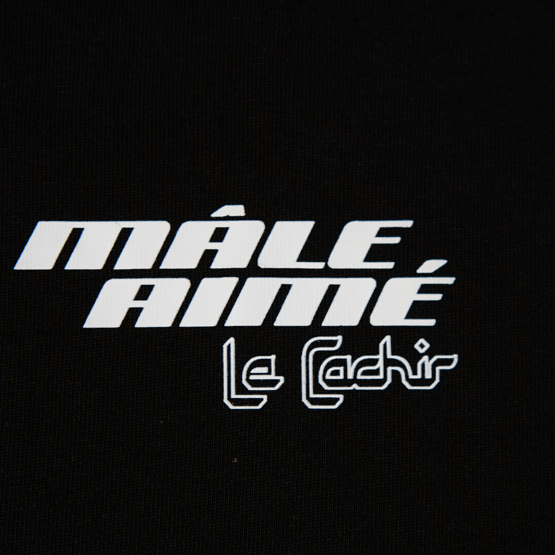 T-SHIRT OVERSIZE MALE AIME CACHIR NOIR