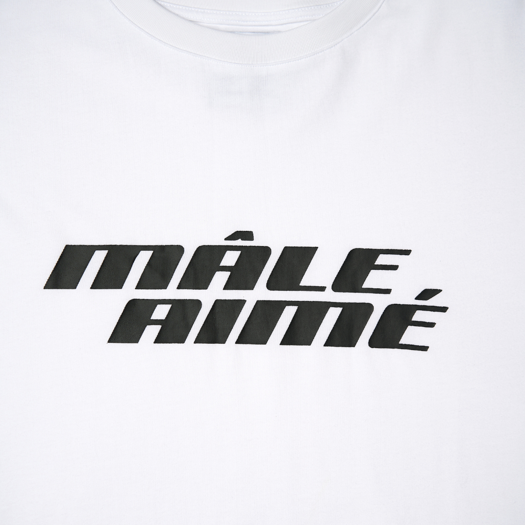 T-SHIRT OVERSIZE MALE AIME BASIC BLANC