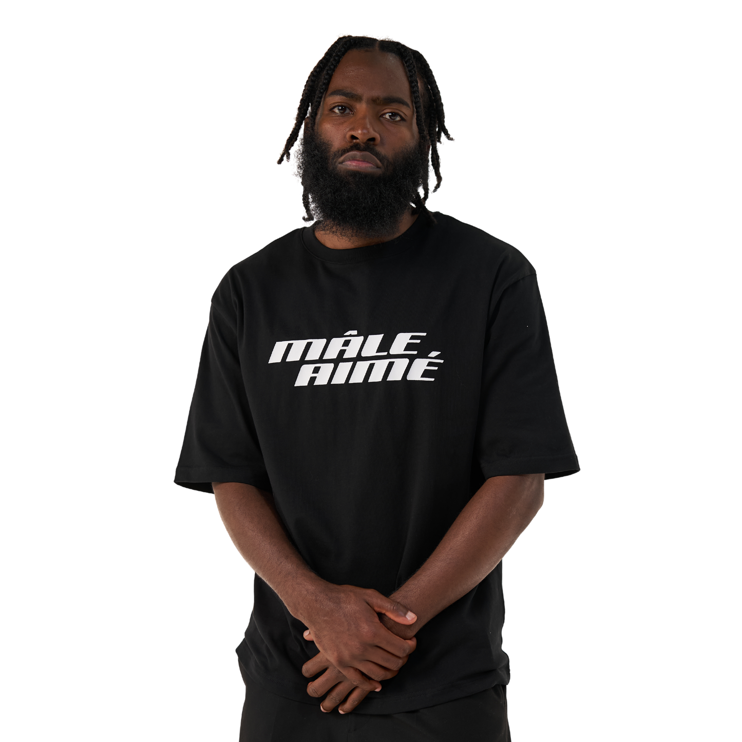 T-SHIRT OVERSIZE MALE AIME BASIC NOIR