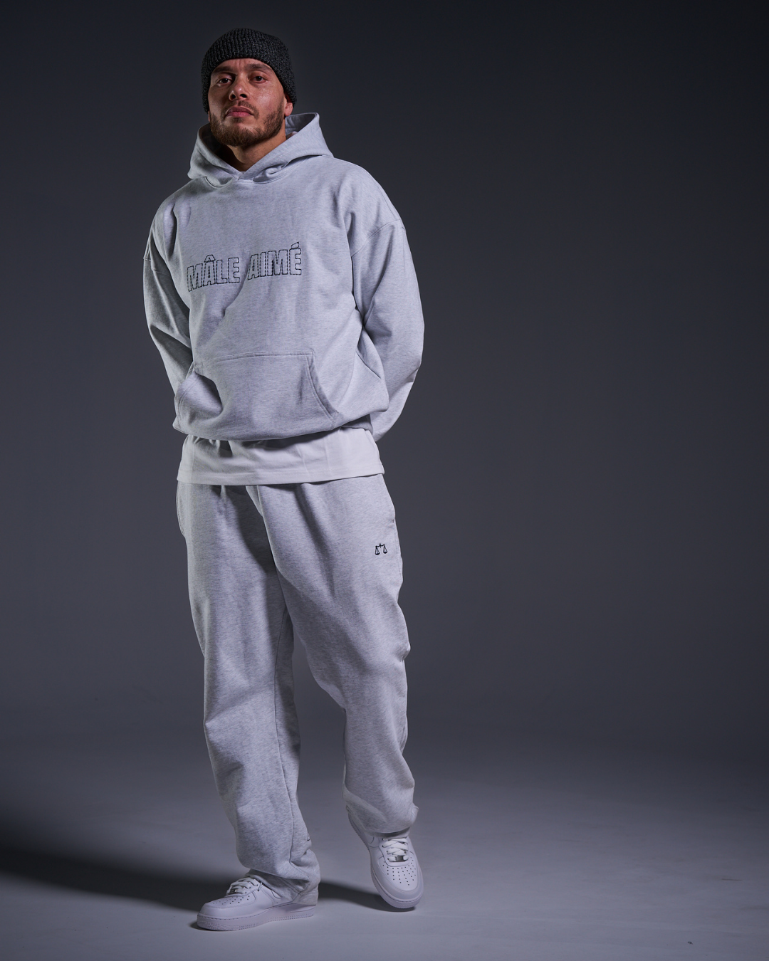 PANTALON MON SET MALE AIME GRIS