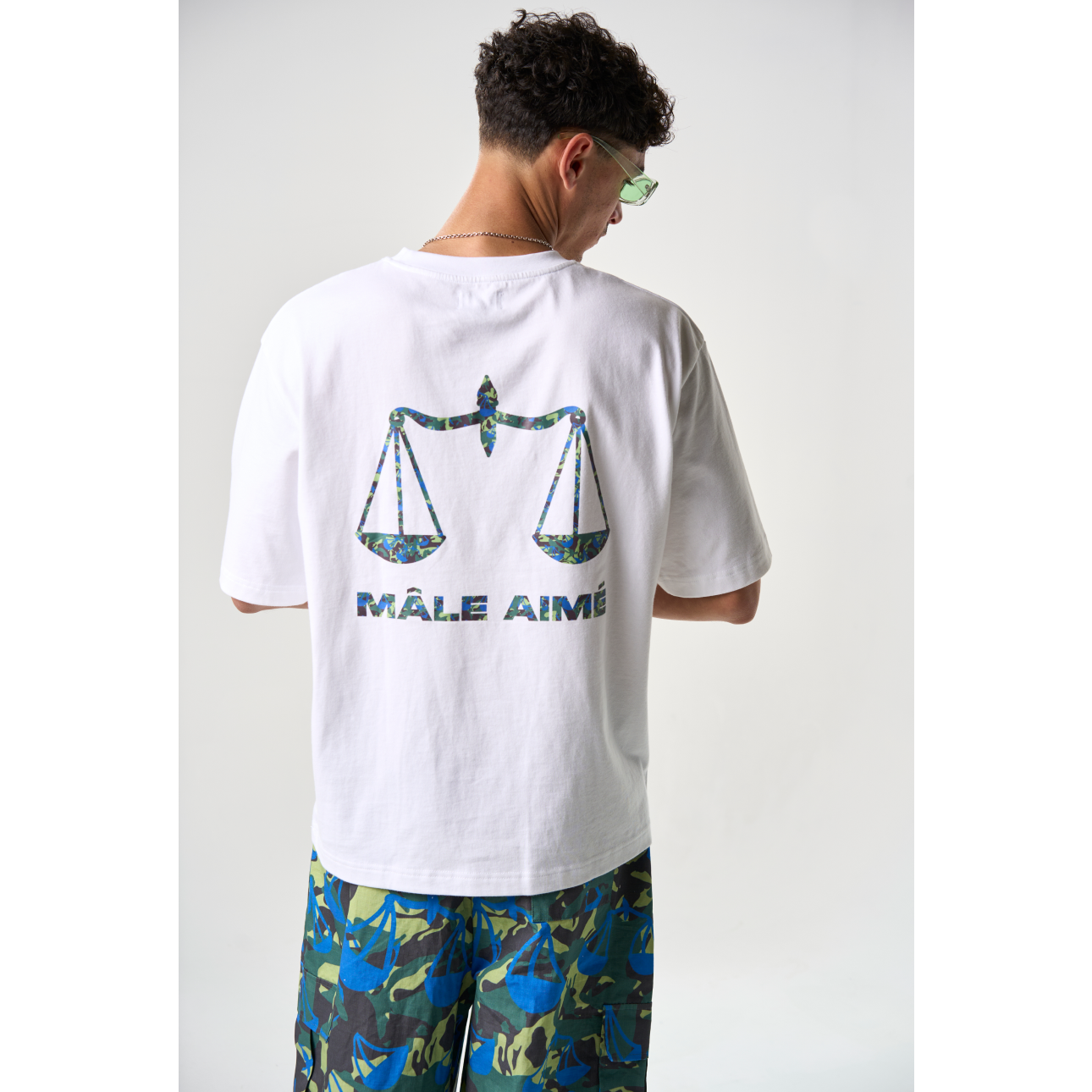T-SHIRT OVERSIZE MALE AIME BALANCE CAMO PRINT