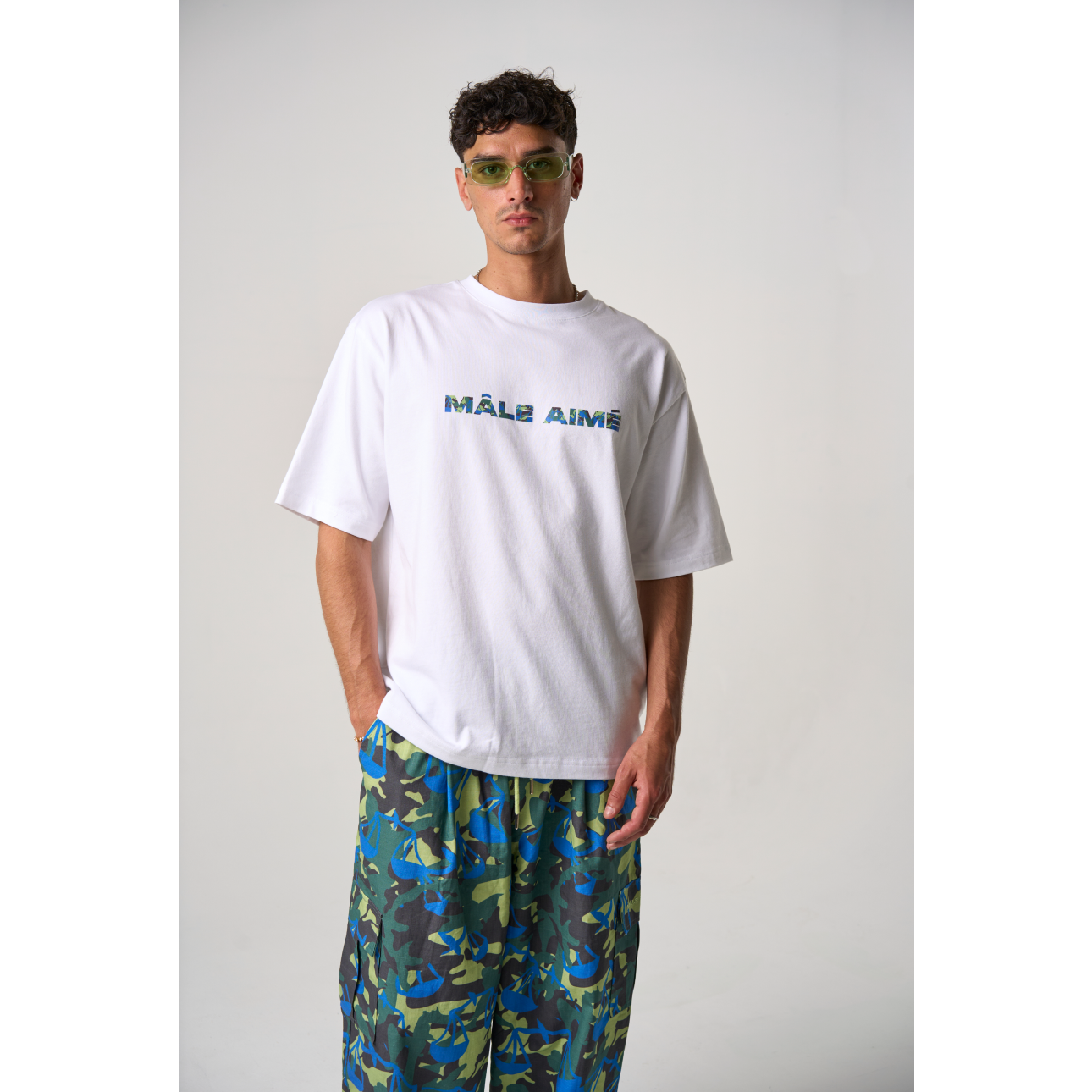 T-SHIRT OVERSIZE MALE AIME BALANCE CAMO PRINT