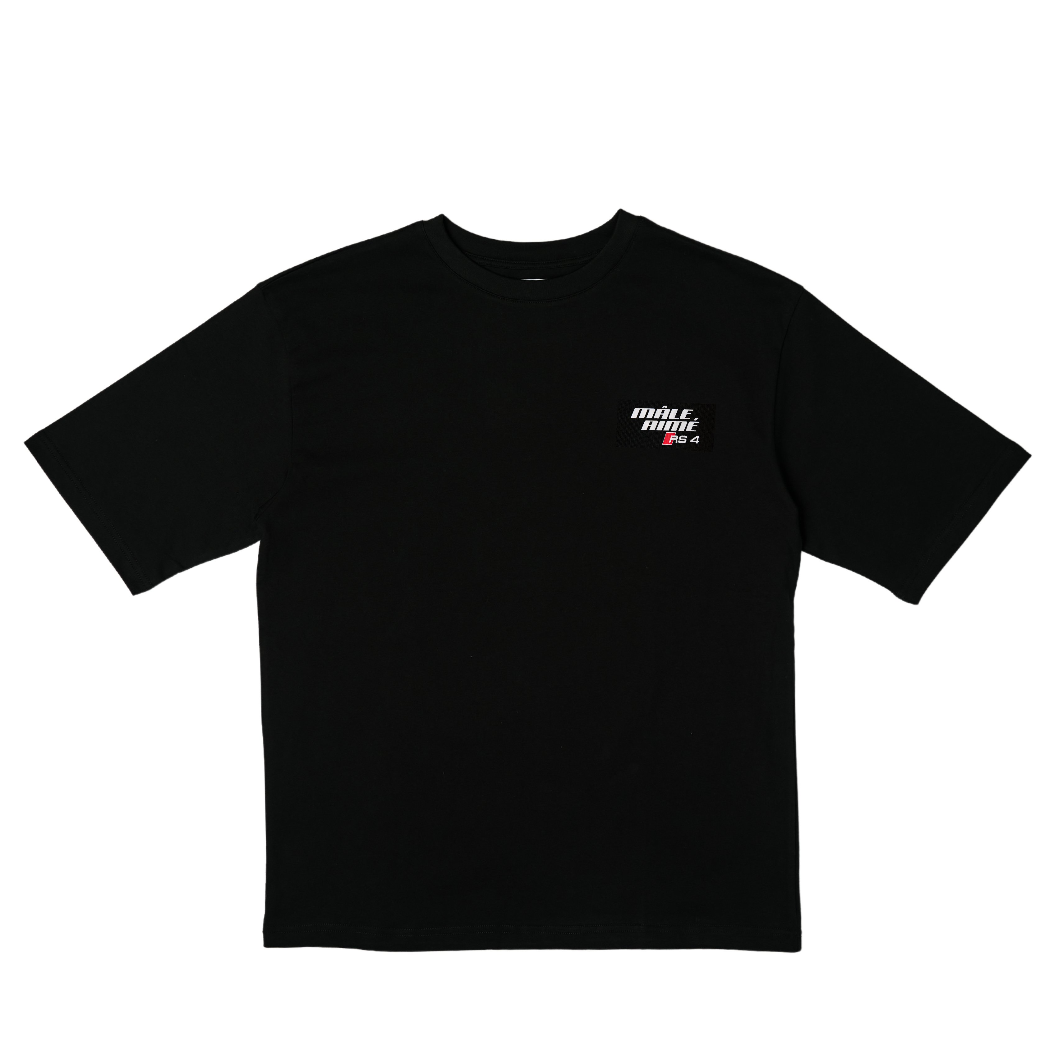 T-SHIRT OVERSIZE MALE AIME RS4 NOIR