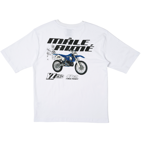 T-SHIRT OVERSIZE MALE AIME YZ BLANC