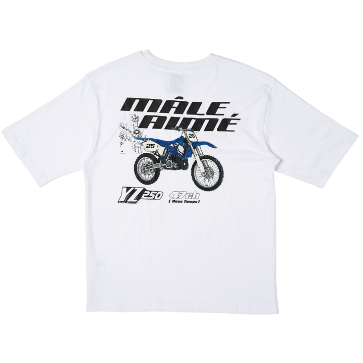 T-SHIRT OVERSIZE MALE AIME YZ BLANC