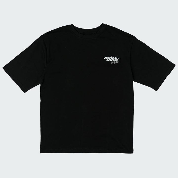 T-SHIRT OVERSIZE MALE AIME CACHIR NOIR