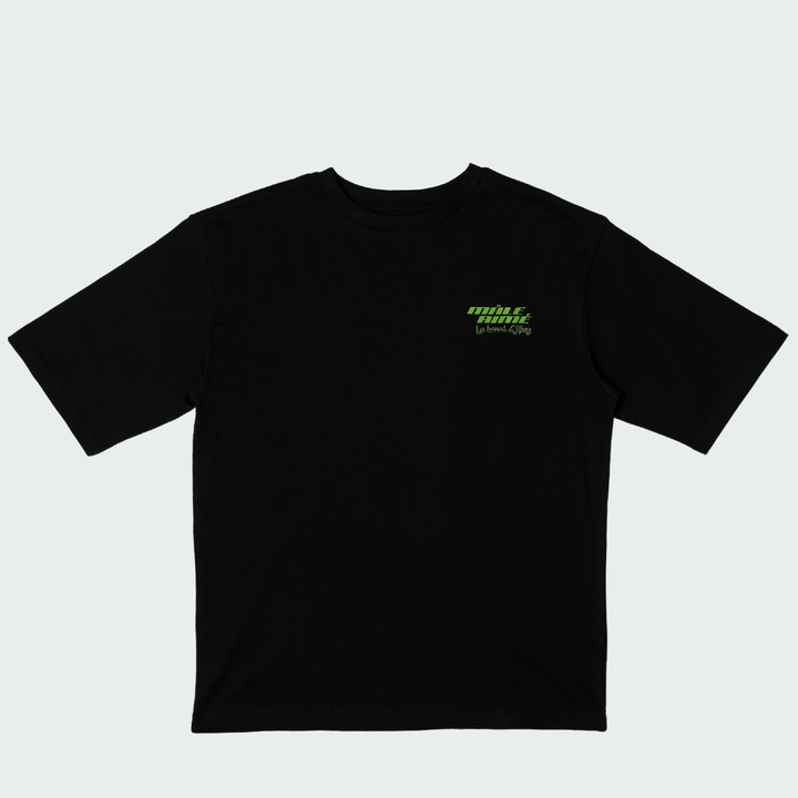 T-SHIRT OVERSIZE MALE AIME THE A LA MENTHE NOIR