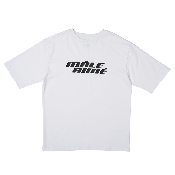 T-SHIRT OVERSIZE MALE AIME BASIC BLANC