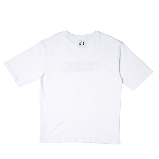 T-SHIRT OVERSIZE MALE AIME BASIC BLANC