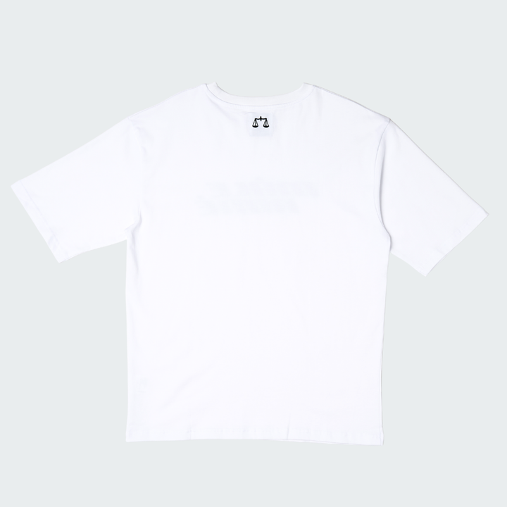 T-SHIRT OVERSIZE MALE AIME BASIC BLANC