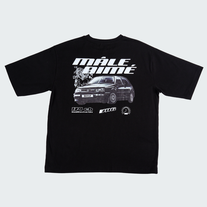 T-SHIRT OVERSIZE MALE AIME VR SIX NOIR
