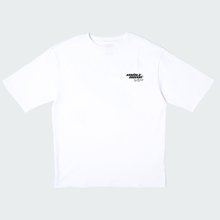 T-SHIRT OVERSIZE MALE AIME CACHIR BLANC